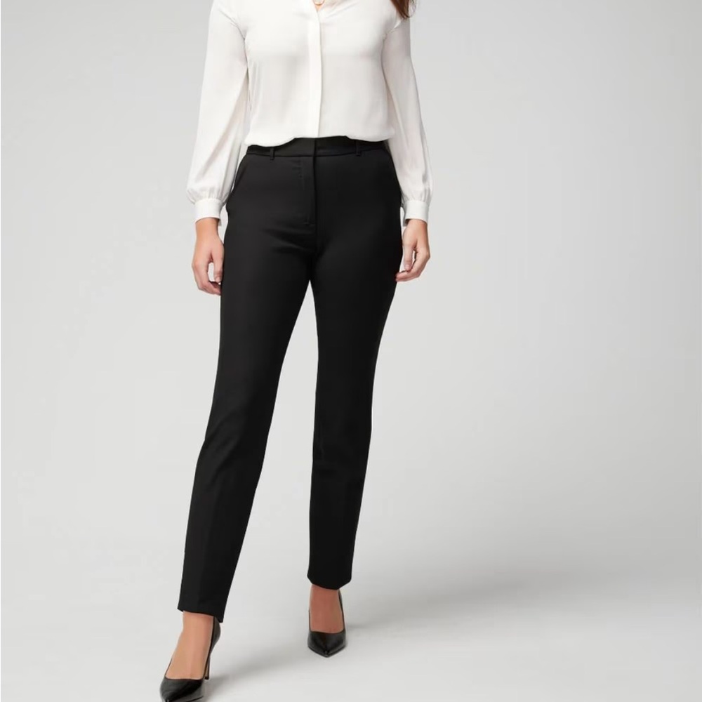 Black slim ankle pants . White House black market. Size 00. Like new .